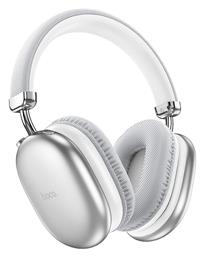 Hoco W35 MAX Ασύρματα / Ενσύρματα Over Ear Ακουστικά με 40 ώρες Λειτουργίας Ασημί