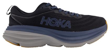 Hoka Bondi 8 Ανδρικά Αθλητικά Παπούτσια Running Black - Iron Ore