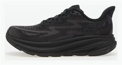 Hoka Clifton 9 Wide Ανδρικά Αθλητικά Παπούτσια Running Μαύρα από το MybrandShoes