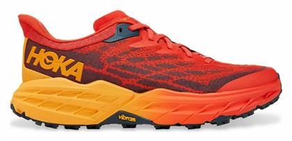 Hoka Speedgoat 5 Ανδρικά Αθλητικά Παπούτσια Trail Running Κόκκινα από το Epapoutsia