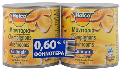 Holco Μανιτάρια Κομμένα 200gr 2τμχ από το e-Fresh