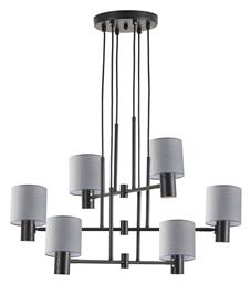 Home Lighting Πολυέλαιος 6xE27 με Καπέλα Γκρι 77-8296