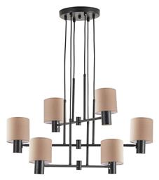 Home Lighting Πολυέλαιος Ø77cm με Καπέλα Μαύρος 77-8872