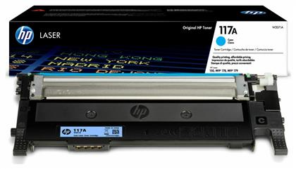 HP 117A Γνήσιο Toner Laser Εκτυπωτή Κυανό 700 Σελίδων (W2071A) από το e-shop