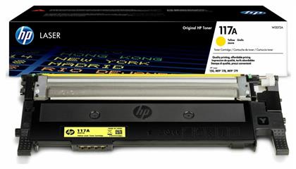 HP 117A Γνήσιο Toner Laser Εκτυπωτή Κίτρινο 700 Σελίδων (W2072A) από το Public