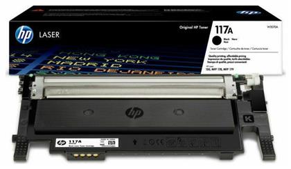 HP 117A Γνήσιο Toner Laser Εκτυπωτή Μαύρο 1000 Σελίδων (W2070A) από το e-shop