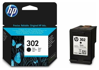 HP 302 Γνήσιο Μελάνι Εκτυπωτή InkJet Μαύρο (F6U66AE) από το e-shop