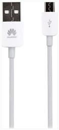 Huawei Regular USB 2.0 to micro USB Cable Λευκό 1m (00050732)