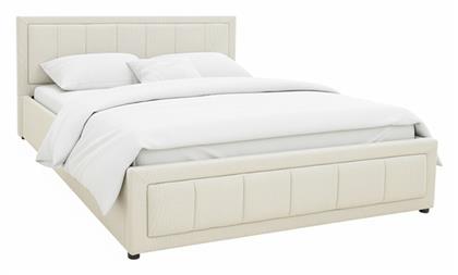 Huga Κρεβάτι Επενδυμένο με Ύφασμα με Στρώμα