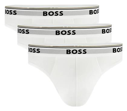 Hugo Boss Ανδρικά Σλιπ Λευκά Μονόχρωμα 3Pack