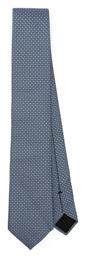 Hugo Boss Ανδρική Γραβάτα Μεταξωτή με Σχέδια σε Μπλε Χρώμα