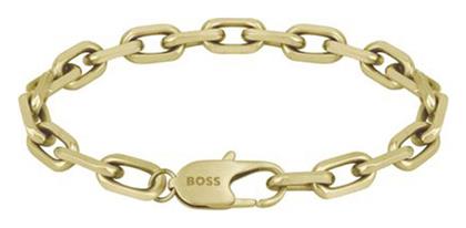 Hugo Boss Ανδρικό Βραχιόλι Αλυσίδα από Ατσάλι Επιχρυσωμένο από το Kiriakos Gofas