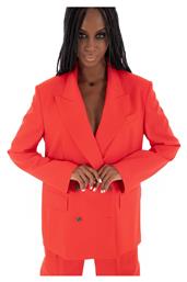 Hugo Boss Jovanadb2 Γυναικείο Σταυρωτό Σακάκι Red