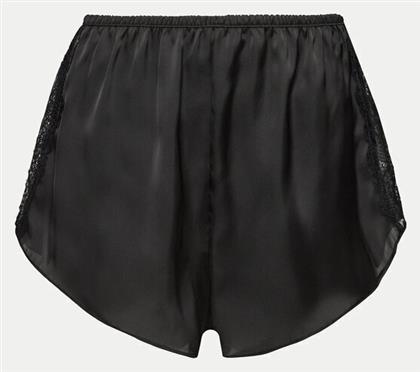 Hunkemöller Καλοκαιρινό Σατέν Γυναικείο Σορτς Πιτζάμας Μαύρο