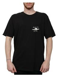 Hurley Born Shred Ανδρικό T-shirt Μαύρο με Στάμπα