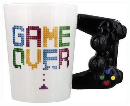 I-Total ''Game Over'' Τηλεχειριστήριο Κούπα Κεραμική Λευκή 380ml