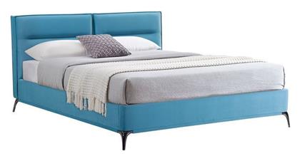 Ikina Κρεβάτι Υπέρδιπλο για Στρώμα 160x200cm Πετρόλ