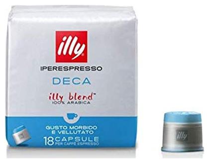 Illy Κάψουλες Espresso Decaffeine Συμβατές με Μηχανή Iperespresso 18caps από το ΑΒ Βασιλόπουλος