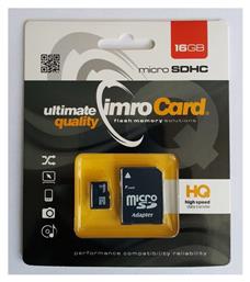 IMRO microSDHC 16GB Class 4 U1 UHS-I