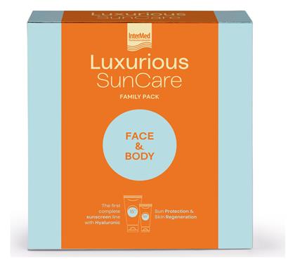 InterMed Luxurious Suncare Family Pack SPF15 Σετ με Αντηλιακή Κρέμα Προσώπου & Αντηλιακό Γαλάκτωμα Σώματος από το Pharm24