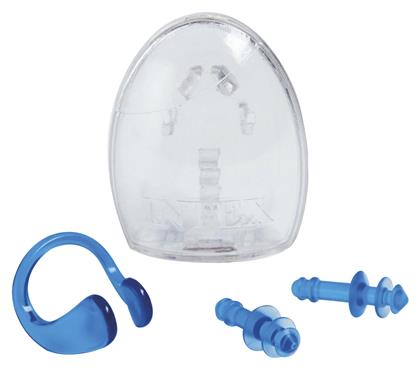 Intex Earplugs & Nose Clip Set Ωτοασπίδες Σιλικόνης για Κολύμβηση 2τμχ σε Μπλε Χρώμα 55609