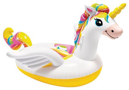 Intex Παιδικό Φουσκωτό Ride On Unicorn Λευκό 201εκ.