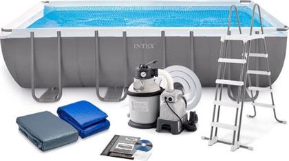 Intex Ultra XTR Πισίνα PVC με Μεταλλικό Σκελετό Γκρι