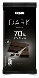 ION Dark Σοκολάτα Υγείας με 70% Κακάο Χωρίς Ζάχαρη 90gr από το e-Fresh