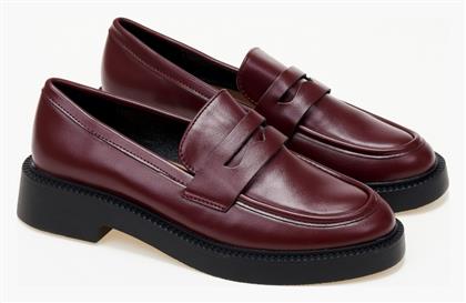 Issue Fashion Γυναικεία Loafers σε Μπορντό Χρώμα