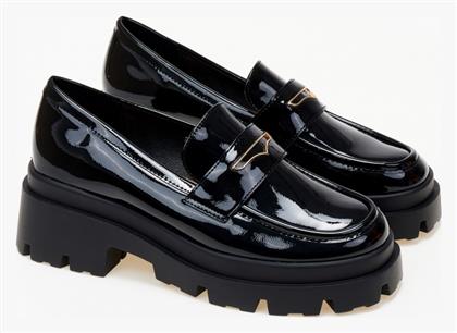 Issue Fashion Γυναικεία Loafers σε Μαύρο Χρώμα