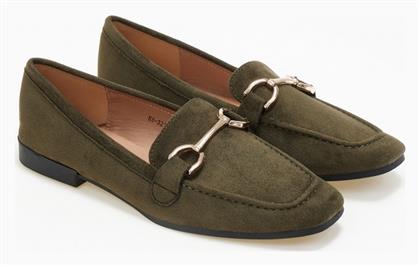 Issue Fashion Γυναικεία Loafers σε Πράσινο Χρώμα