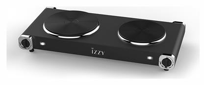 Izzy IZ-1203 Επιτραπέζια Εστία Εμαγιέ Διπλή Μαύρη
