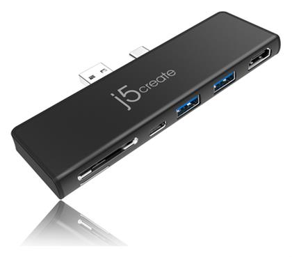 J5create ULTRADRIVEMINIDOCK for Surface Pro 7 USB-A / USB-C Docking Station με HDMI 4K PD