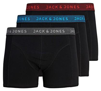 Jack & Jones 12127816 Ανδρικά Μποξεράκια 3Pack Asphalt Black