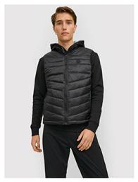 Jack & Jones Αμάνικο Ανδρικό Μπουφάν Puffer Μαύρο