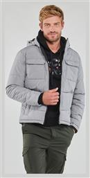 Jack & Jones Ανδρικό Χειμωνιάτικο Μπουφάν Puffer Light Grey Melange