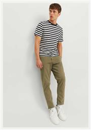 Jack & Jones Ανδρικό Παντελόνι Chino Ελαστικό σε Κανονική Εφαρμογή Χακί