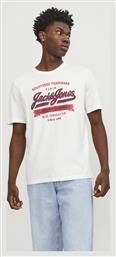 Jack & Jones Ανδρικό T-shirt Κοντομάνικο Λευκό