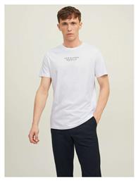 Jack & Jones Ανδρικό T-shirt Λευκό με Λογότυπο