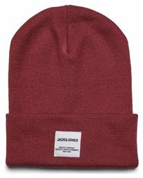 Jack & Jones Ανδρικός Beanie Σκούφος Brick Red