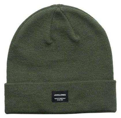 Jack & Jones Ανδρικός Beanie Σκούφος σε Χακί χρώμα