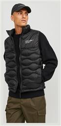 Jack & Jones Bodywarmer Αμάνικο Ανδρικό Μπουφάν Puffer Αδιάβροχο black