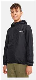Jack & Jones Παιδικό Casual Μπουφάν Black