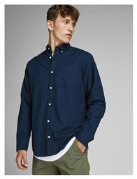 Jack & Jones Βαμβακερό Πουκάμισο Navy Μπλε