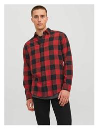 Jack & Jones Βαμβακερό Πουκάμισο Red/Black