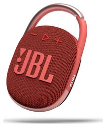 JBL Clip 4 Αδιάβροχο Ηχείο Bluetooth 5W με Διάρκεια Μπαταρίας έως 10 ώρες Κόκκινο από το e-shop