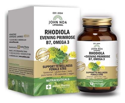 John Noa Rhodiola, Evening Primrose, B7, Omega 3 30 κάψουλες