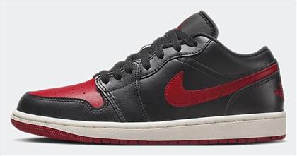 Jordan Air Jordan 1 Low Γυναικεία Sneakers Black / Sail / Gym Red