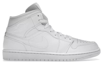 Jordan Air Jordan 1 Retro Mid Ανδρικά Sneakers Λευκά