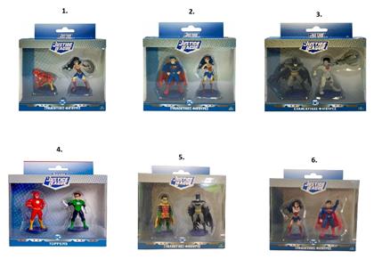 Justice League Τoppers 2-Pack για 4+ Ετών (Διάφορα Σχέδια) 2τμχ